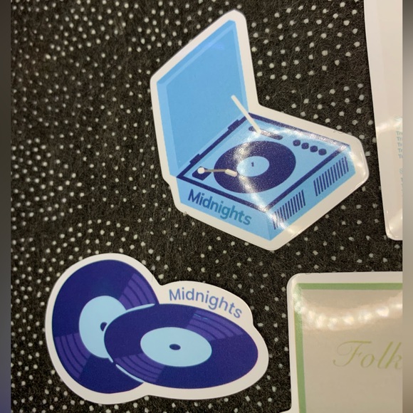 New - 8 Pack Taylor Swift Waterproof Vinyl Tumbler Stickers Midnights Folklore - Picture 6 of 16